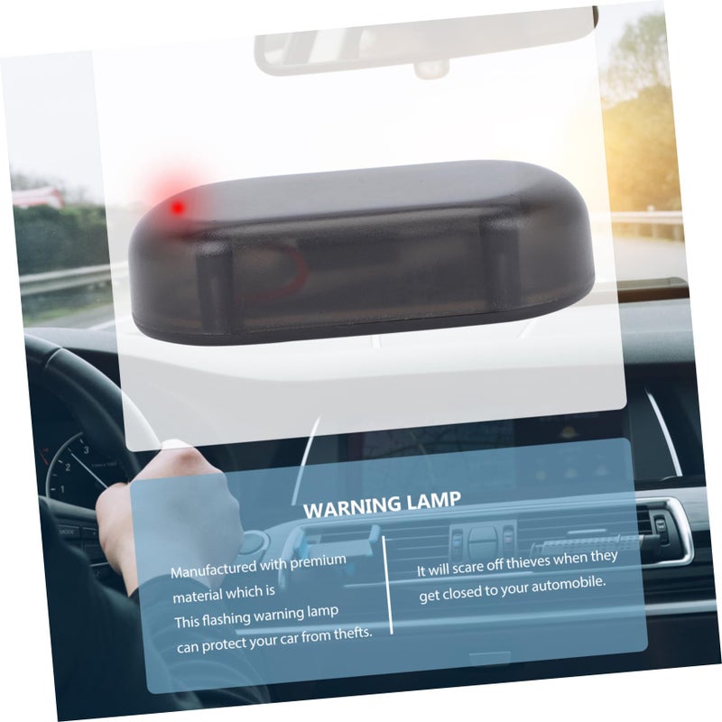 2Pcs Solar Car Alarm LED Warning Light Anti Theft Flashing Lamp Easy to Use - Image 3