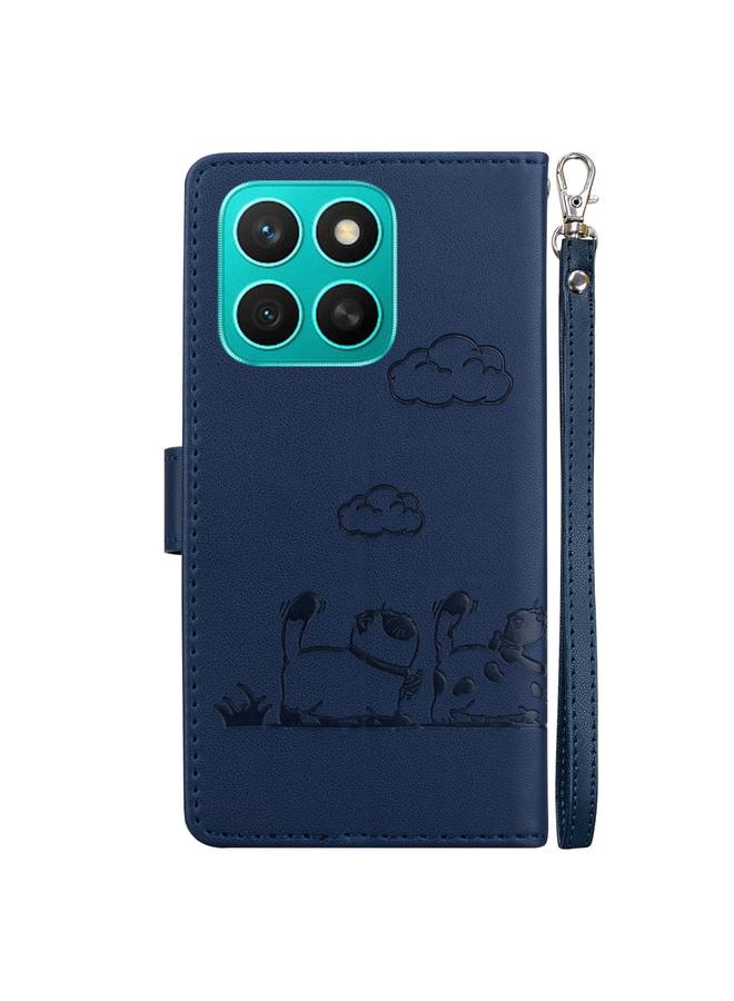 S-TOP Case For Honor X8c 4G Cute Cats RFID Leather Phone Case - Image 3