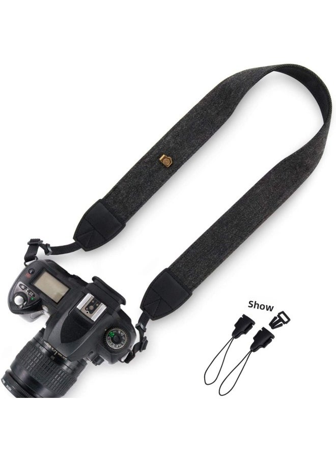 Comfortable Simple DSLR Micro Single Camera Shoulder Strap Strap Digital Universal Strap Copper Buckle Strap Strap With Airplane Buckle-Color:Brown - Image 2