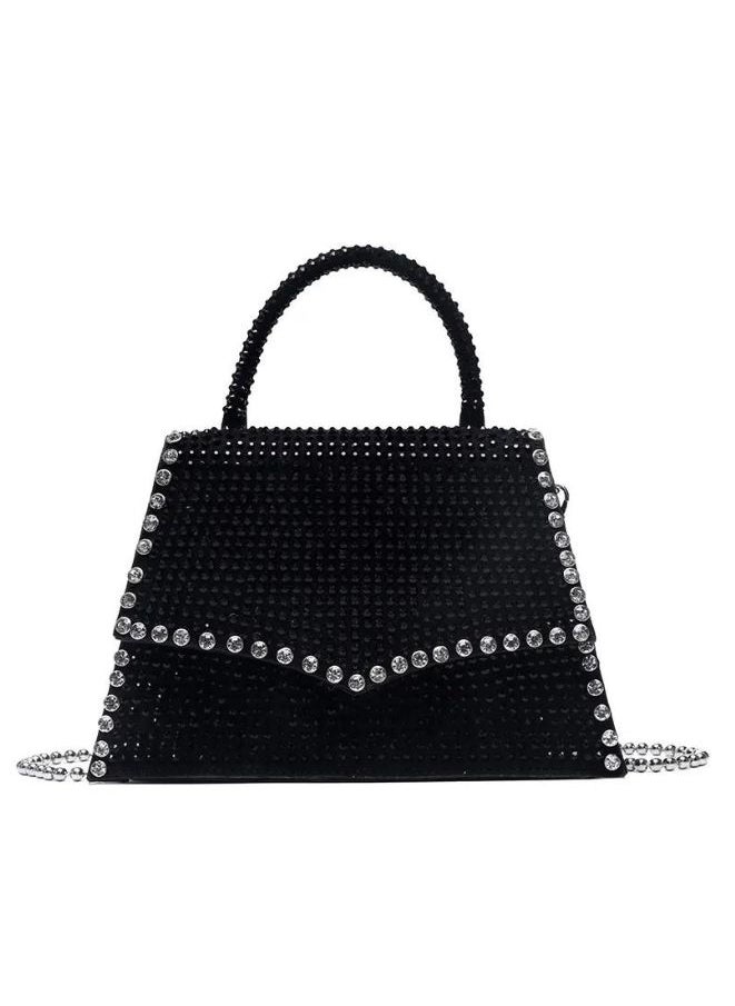 Generic - Women Rivets Evening Clutch Purse | Small Shoulder Bag Party Wristlet Handbag | Black - Image 1