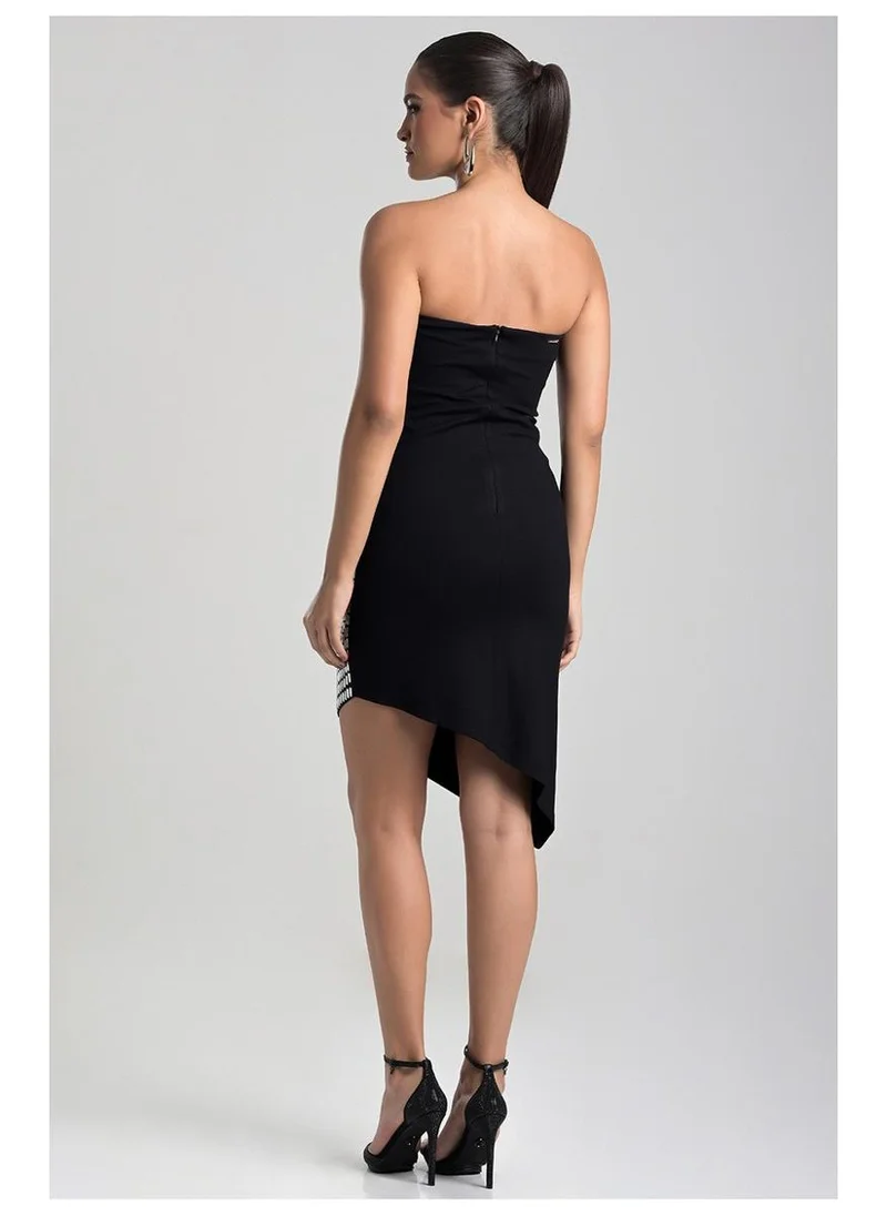 Carmen Steffens  Strapless Dress with Crystals for Women | Best Price UAE