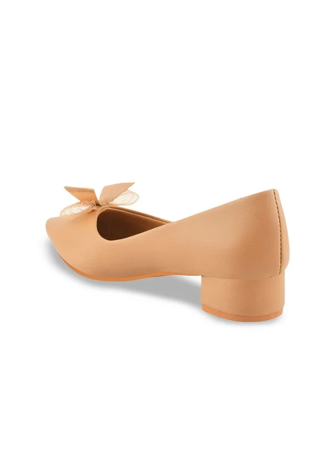 شوتوبيا Shoetopia Girls Pointed Toe Block Heel Pumps