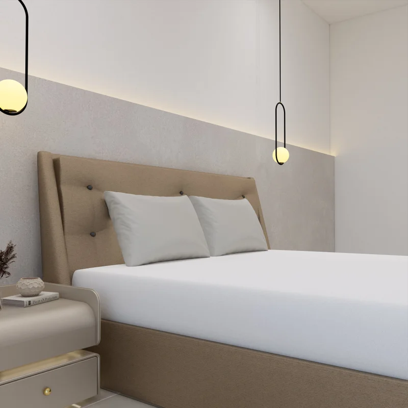 يسكن 500 Thread Count 100% Egyptian Cotton Sateen 2 Pc Pillow Case Set