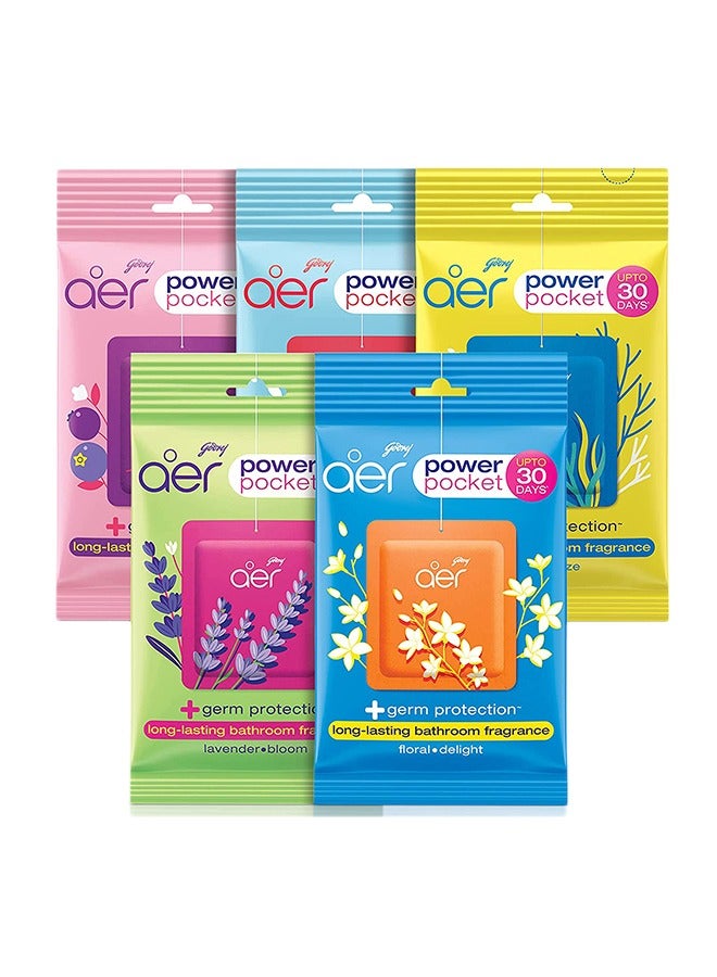 Aer Power Pocket Assorted 5 Pieces Multicolour