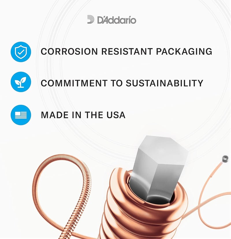 د'اداريو أوتار غيتار صوتي من نوع D'Addario EJ10 - Image 5