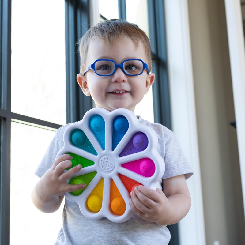 Fat Brain Toys ألعاب فاط برين تويز ديمبل ديجيتس للأطفال، ألعاب تعليم الأرقام الحسية للأطفال في مرحلة ما قبل المدرسة من عمر 2 سنة وما فوق، ألعاب فidget ثنائية اللغة باللغتين الإسبانية والإنجليزية - Image 4