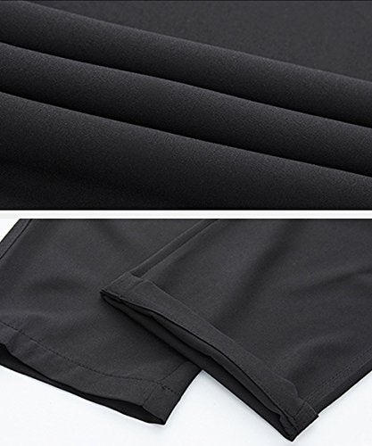 Gopune Men's Casual Pants Lightweight Breathable Quick Dry Hiking Running Workout Outdoor Athletic Pants (Grey,XL) - Image 5