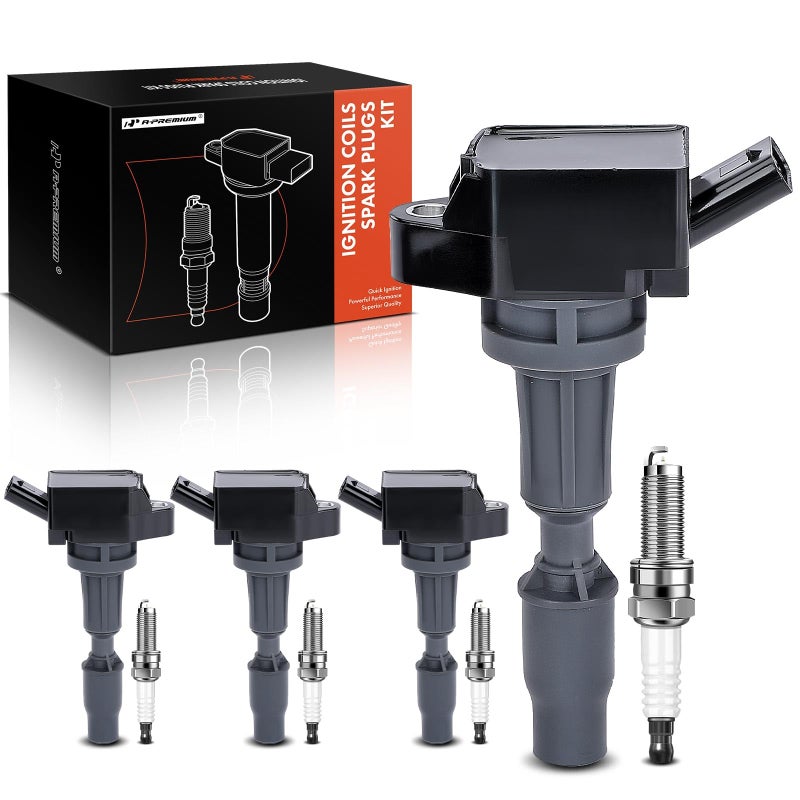 APremium Set of 4 Ignition Coil Pack and Iridium Spark Plugs Compatible with Hyundai Sonata 20152019 Santa Fe Sport 20162018 Tucson 20182020 Kia Optima 20162020 Sorento Sportage Rondo