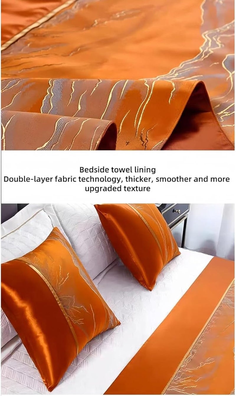 Bed Runner,Hotel Soft Blanket Decorative Bed Runner,Breathable Bed Runner,for Guest Room,U-50 * 240cm - Image 3