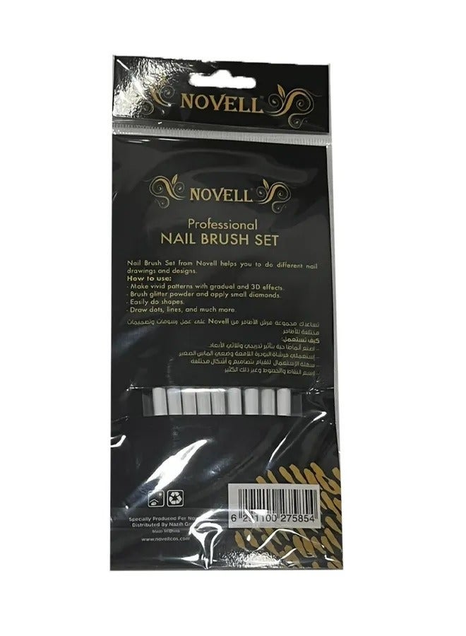 NOVELL Nail Art Brush Sets 9pcs - Image 2