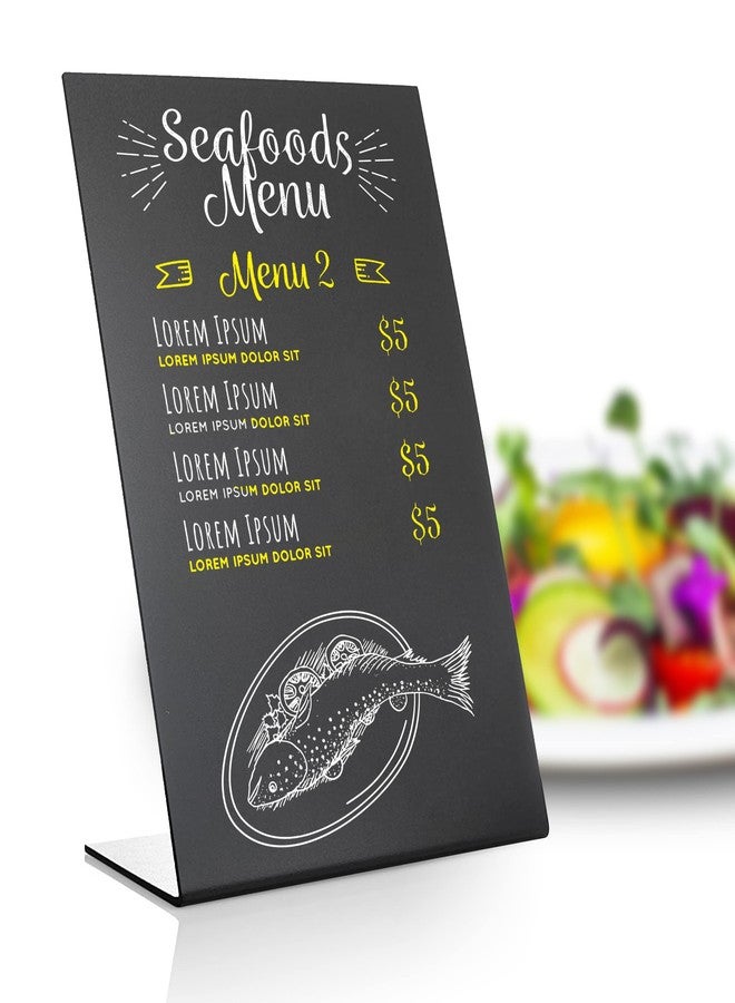 IRICUS Small Tabletop Chalkboard Sign - 6x8 inch - Mini Blackboard with Stand - Table Top Chalk Easel - Image 1