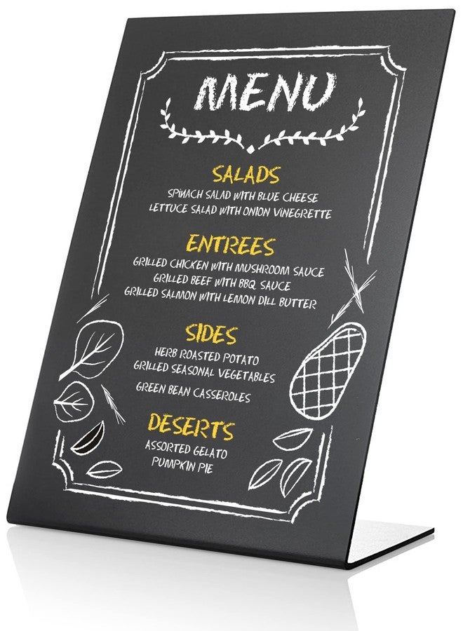 IRICUS Small Tabletop Chalkboard Sign - 6x8 inch - Mini Blackboard with Stand - Table Top Chalk Easel - Image 4