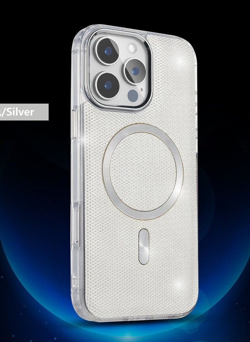 JSJM IP13 PRO MAX SHINING WITH MAGSAFE MAGNETIC CASE IPHONE 13 PRO MAX (Design- 140) [SILVER Color]