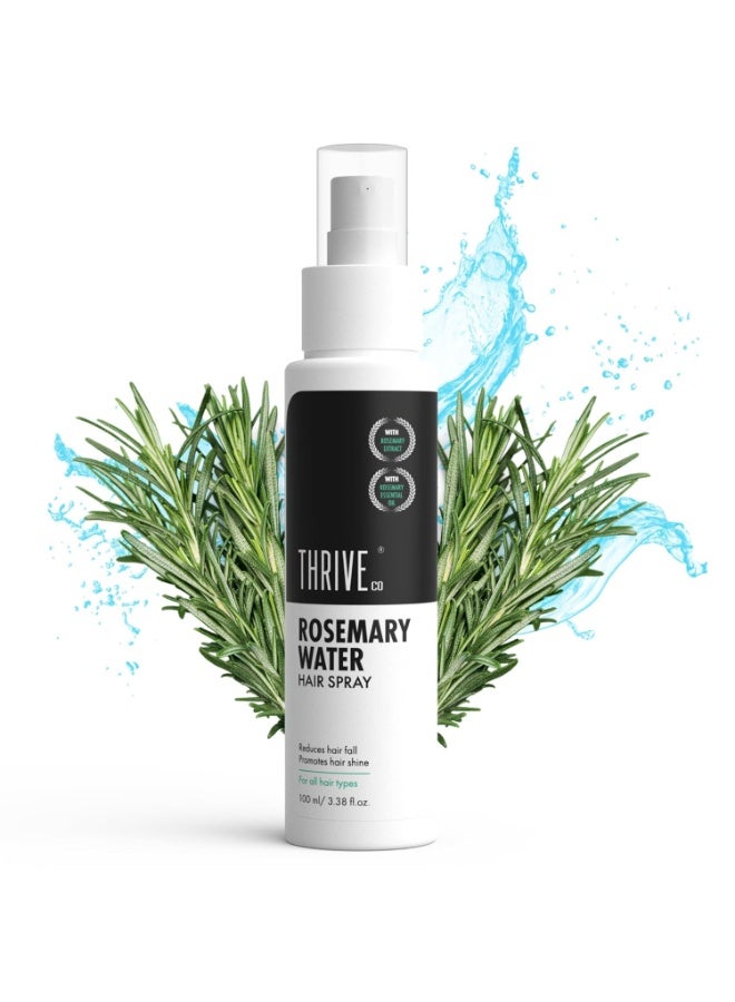 ثريفيكو ثرايف كو بخاخ ماء الروزماري للشعر | مع مستخلص إكليل الجبل الطبيعي 100% وماء الأرز وحمض الهيالورونيك | لنمو الشعر والتحكم في تساقط الشعر | يضيف اللمعان والظروف | خفيف الوزن | للرجال والنساء، 100 مل - Image 1