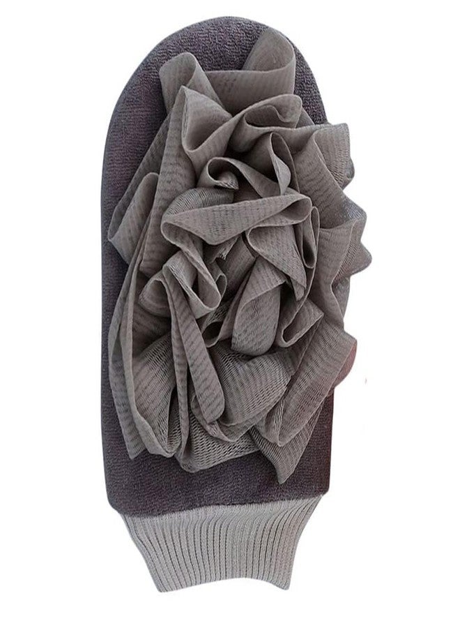 Rexez "2-in-1 Exfoliating Glove with Loofah Sponge - Double-Sided Bath & Body Scrubber for Shower | Gentle Exfoliation & Deep Cleansing (1 Pc)" - Image 1