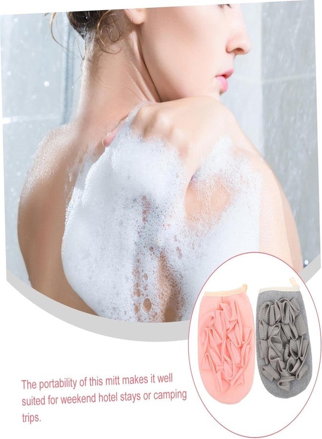 Rexez "2-in-1 Exfoliating Glove with Loofah Sponge - Double-Sided Bath & Body Scrubber for Shower | Gentle Exfoliation & Deep Cleansing (1 Pc)" - Image 3