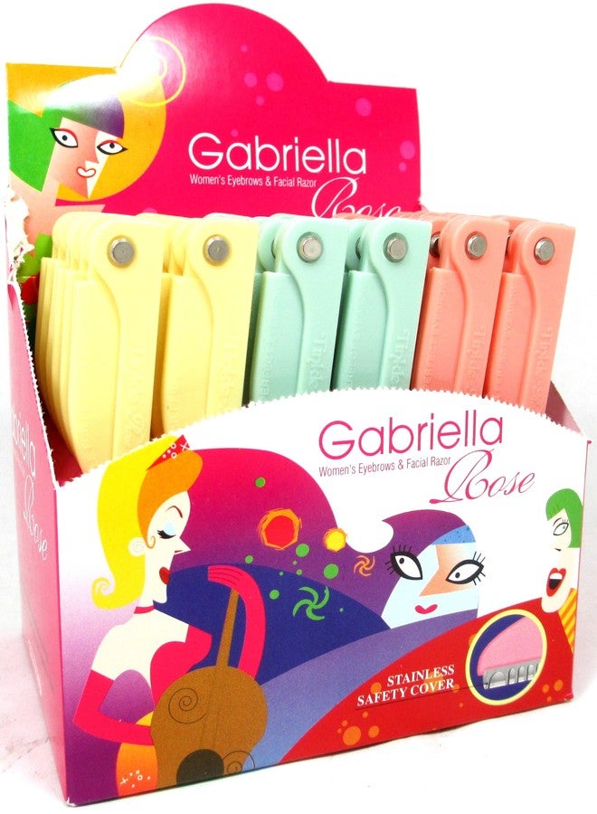 Gabriella 36 Pack Gabriella Womens Folding Eyebrows & Facial Razor - Image 3
