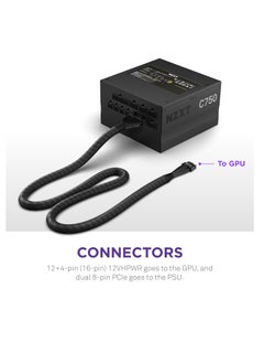 NZXT NZXT 12VHPWR Adapter Cable,12+4-Pin (16-Pin), 12HVPWR to Dual 8-Pin PCIe Connectors, Black  - Image 4