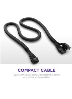 NZXT NZXT 12VHPWR Adapter Cable,12+4-Pin (16-Pin), 12HVPWR to Dual 8-Pin PCIe Connectors, Black  - Image 5