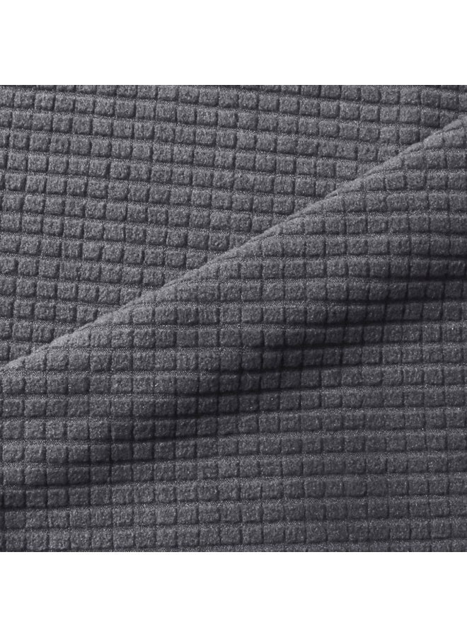 4-Seat Sofa Cover Set Grey 8.27 x 4.72 x 2.36cm - Image 3