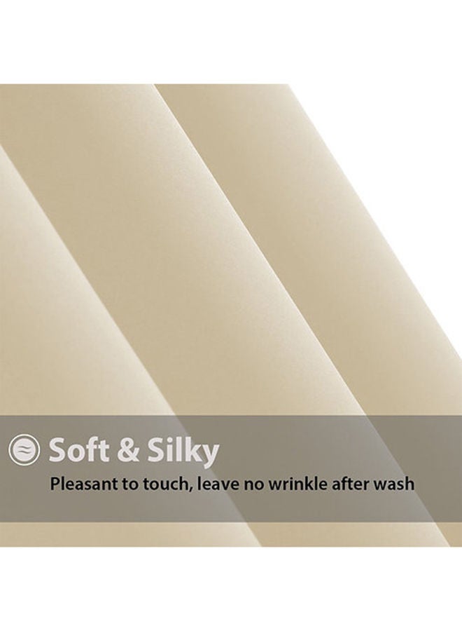 Cartela Curtains ستائر تعتيم الغرفة بحلقة معدنية مقاس 140 عرض × 240 ارتفاع  - Image 3