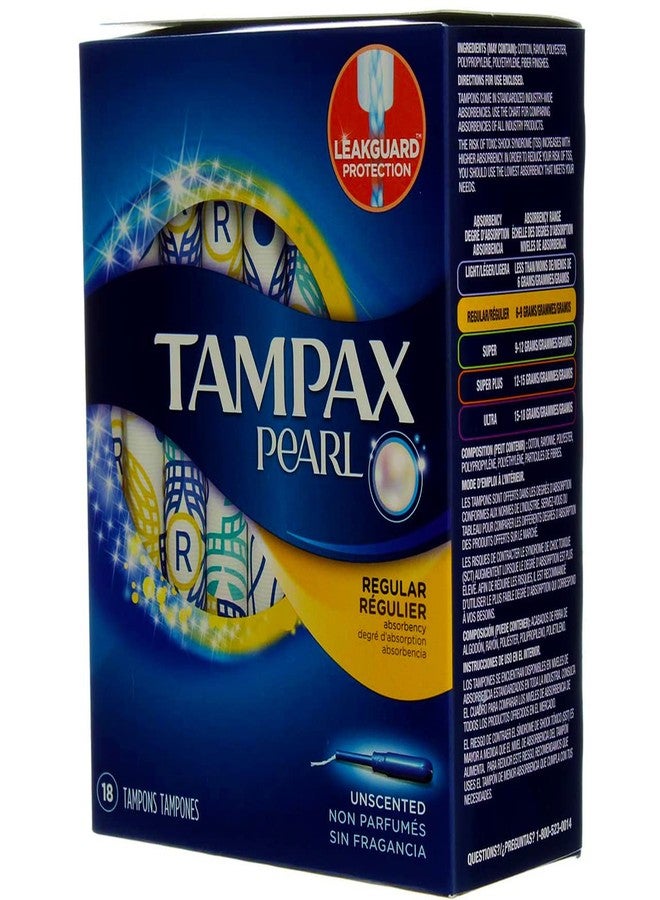 Tampax Pearl Reg Unsc 18c Size 18ct Tampax Pearl Regular Unscented 18 Ct Ea - Image 5