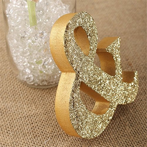 WANTMAZOR Mr and Mrs Signs Wedding Table Decorations, Wooden Freestanding Letters for Photo Props, Rustic Decoration, Anniversary Shower Gift (Golden) - Image 3