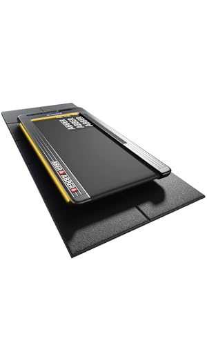 ABBER 63"x30" Walking Pad Mat for Carpet Floors,Under Bike Treadmill Mat for Hardwood Floor Protection,0.24" Thick Exercise Equipment Matt Compatible with Peloton Matt Stationary Exercise Bike Trainer Pad - Image 1