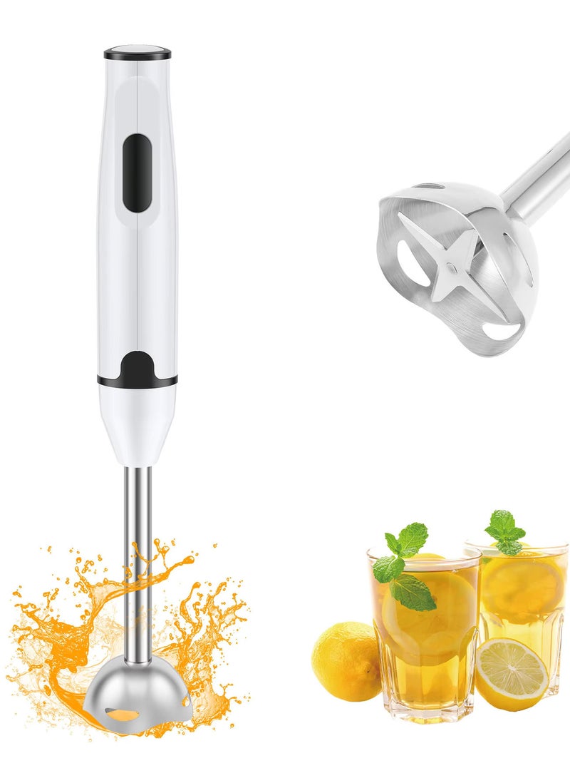Microplus 2 Speed Handheld Hand Blender, Stainless Steel Shaft, Power 350 W, Your Collection, Powerful Mixing Motor, Ergonomic Design, Lightweight, Super Easy Use White PS-4810 - Image 1