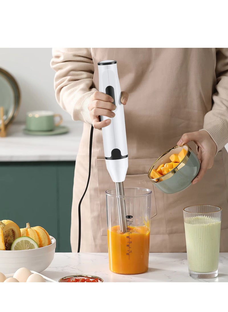 Microplus 2 Speed Handheld Hand Blender, Stainless Steel Shaft, Power 350 W, Your Collection, Powerful Mixing Motor, Ergonomic Design, Lightweight, Super Easy Use White PS-4810 - Image 2