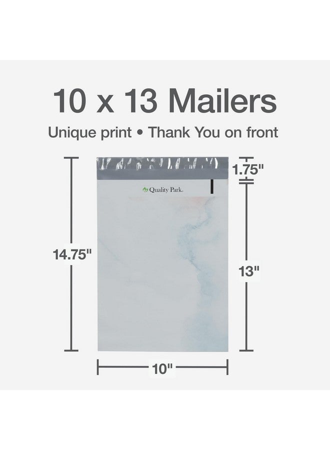 كوالتي بارك مغلفات شحن بولي ميلرز مقاس 10 × 13 بوصة من Thanks You، 100 حزمة أكياس شحن ذاتية الغلق مقاومة للماء للملابس بألوان مائية (Qua89302) - Image 2