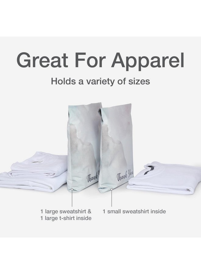 كوالتي بارك مغلفات شحن بولي ميلرز مقاس 10 × 13 بوصة من Thanks You، 100 حزمة أكياس شحن ذاتية الغلق مقاومة للماء للملابس بألوان مائية (Qua89302) - Image 4