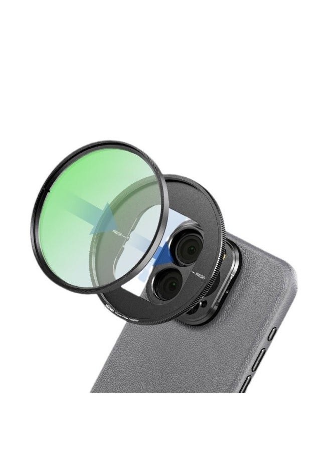 Generic - NEEWER IPhone15 Pro/Pro Max Filter Phone Case Filter Shell Magnetic Hand-Specifications:Iphone 15 Pro-grey Phone Case With Titanium Color - Image 1