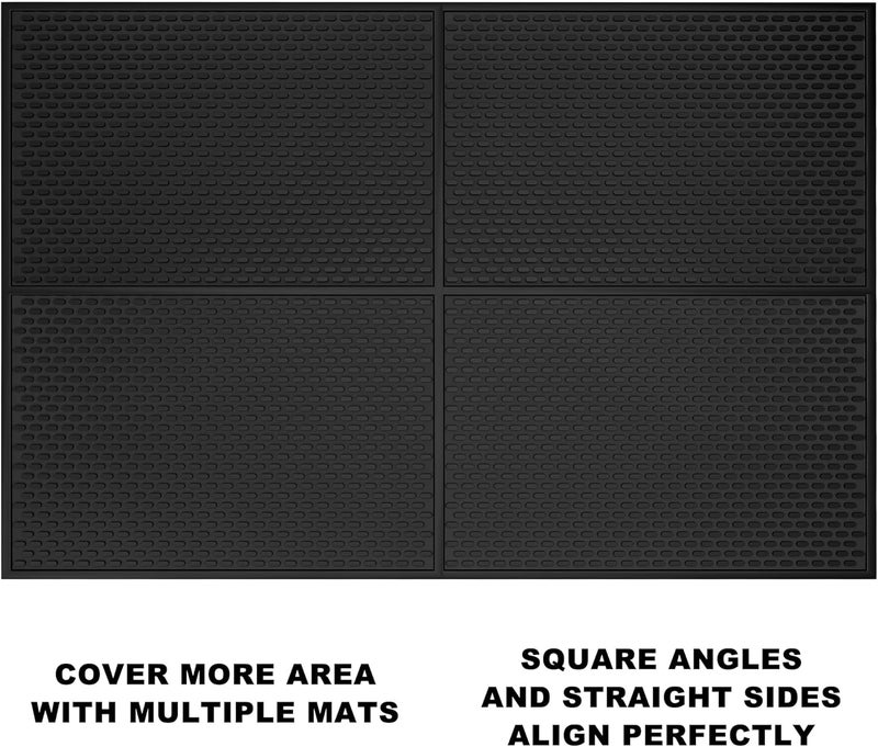 AXIESO Silicone Drip Mat - 1/2 Inch Thick, Heat-Resistant and Food Safe - Counter Top, Coffee Bar or Restaurant - Drying Mat for Glasses - 18x12 Inches - Image 4