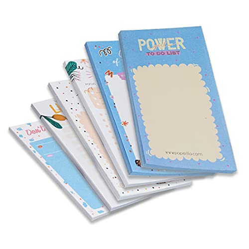 COI Daily to Do List Notepad - Undated Day Note Pad - Work, Calendar, Scheduler, Checklist, Productivity Organizer, Cute Office Supplies Set of 6 - Image 1