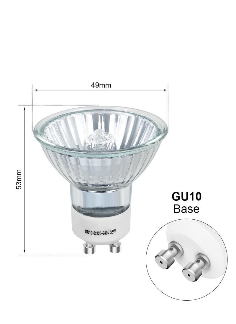 Y&D Halogen Bulbs, Pack of 6 GU10 Spotlight Bulbs 35W 220-240V Dimmable 2800K Warm White  - Image 5