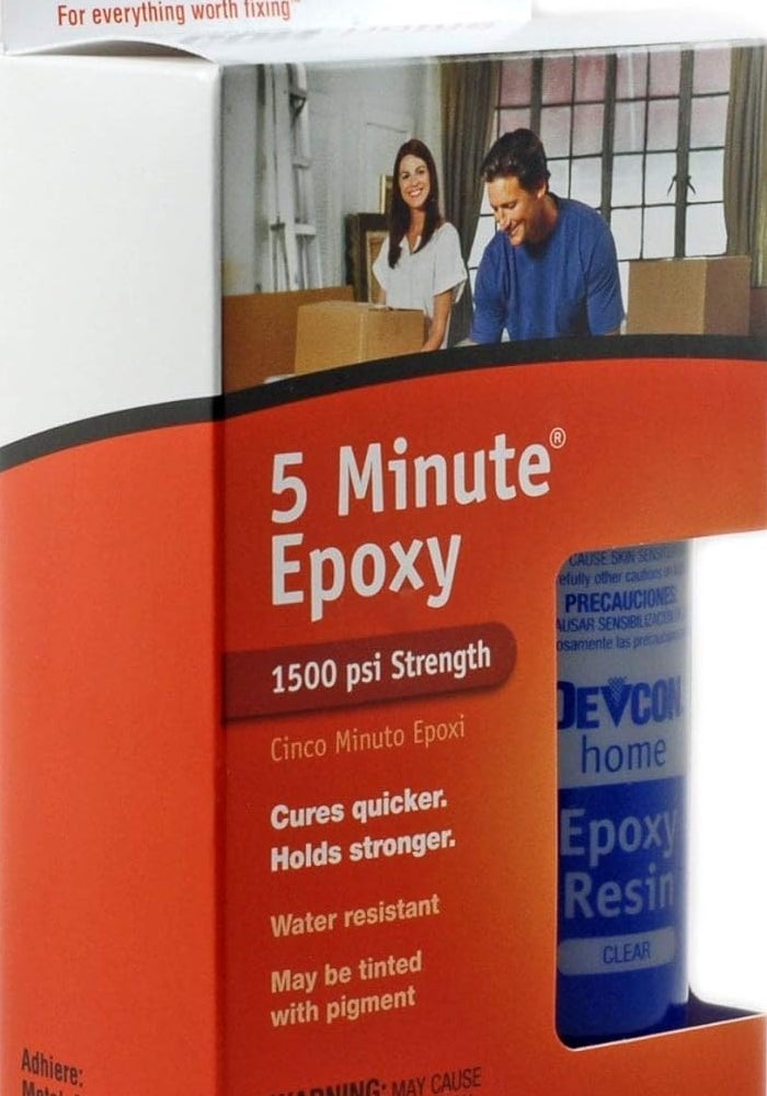 Devcon 5 Minute Epoxy - 8.5 Fl Oz (250 mL) Clear Adhesive - Image 2