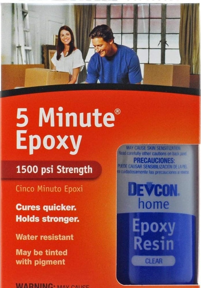 Devcon 5 Minute Epoxy - 8.5 Fl Oz (250 mL) Clear Adhesive - Image 1