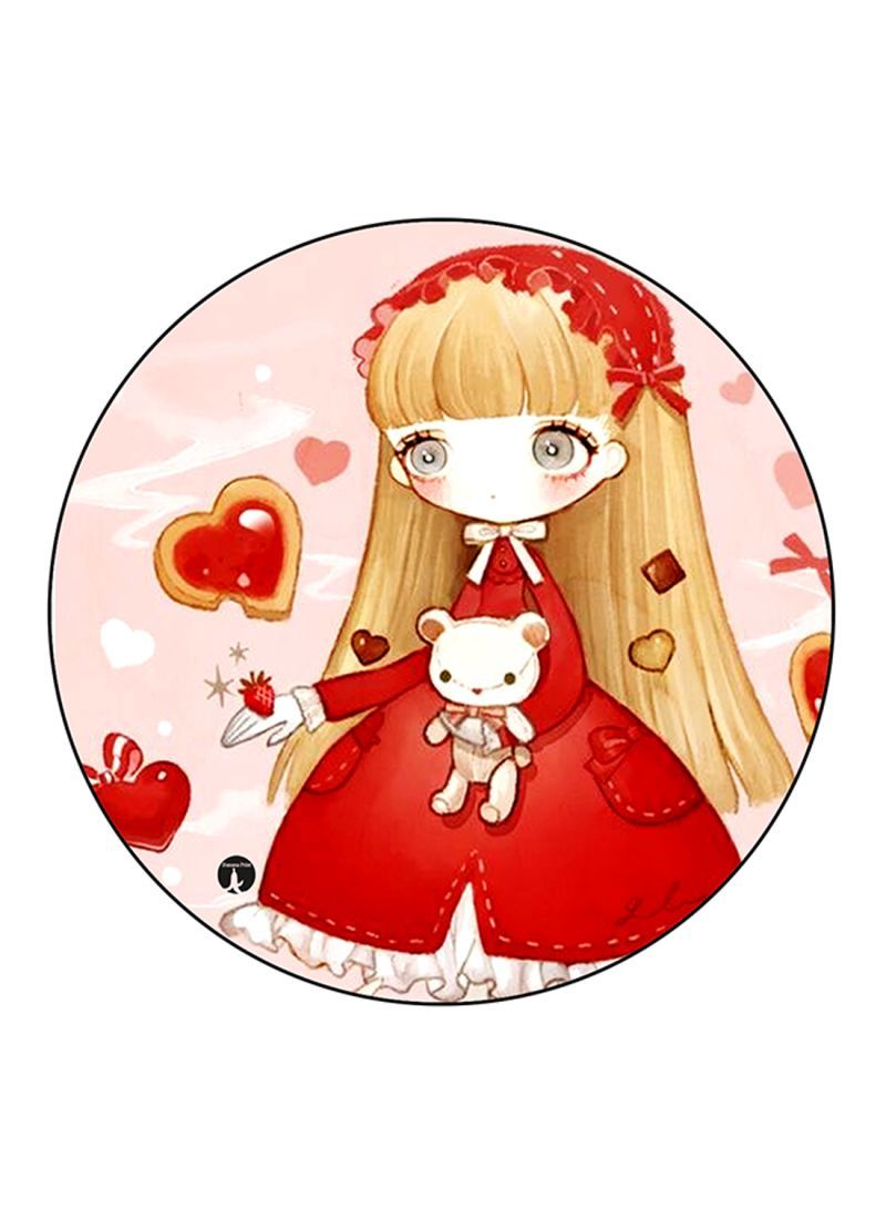 RKN Girl Printed Mouse Pad  Multicolour