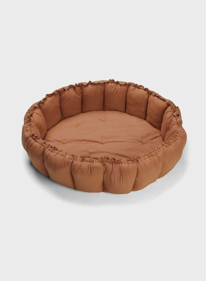 play & go Bloom Organic Playmat And Storage Bag Tawny Brown