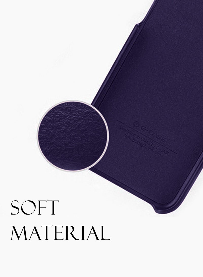 G-CASE Cardcool Series Protection Shell Leather Texture Case Cover For Samsung Galaxy S23 Ultra 2023 Purple - Image 5