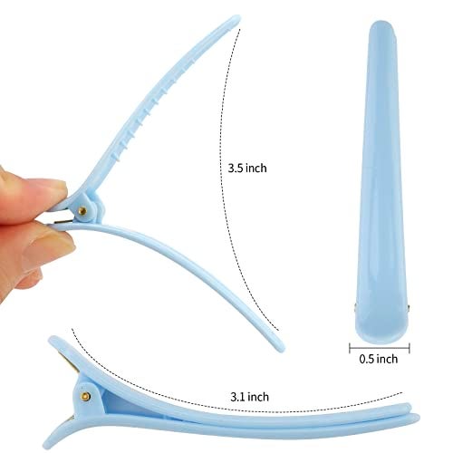 YISSION Hair Clips for Styling Sectioning 12 PCS 31 Inch Alligator Hair Clips Hair Barrettes No Crease Duck Billed Hair Styling Accessories for Women Girls - Image 3