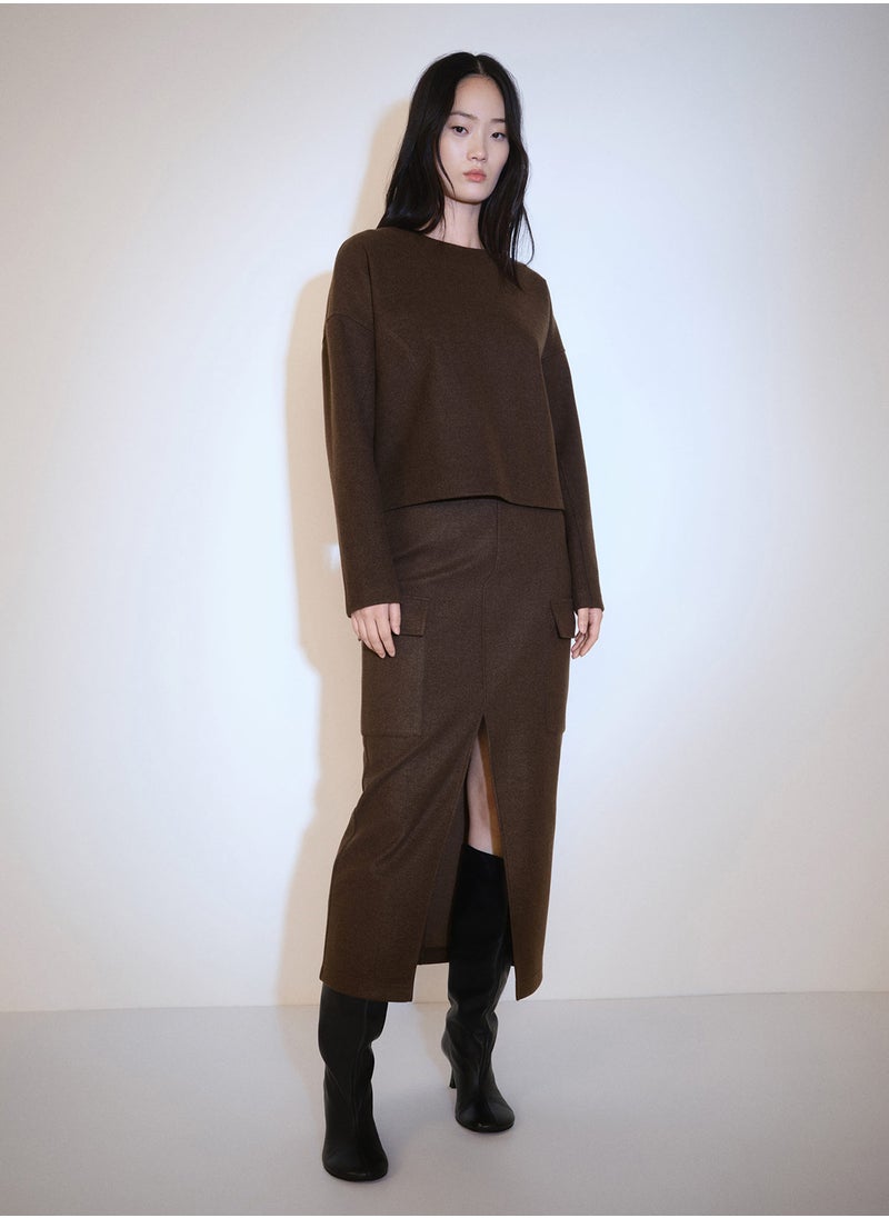 MANGO - Crew Neck Sweatshirt - Image 1