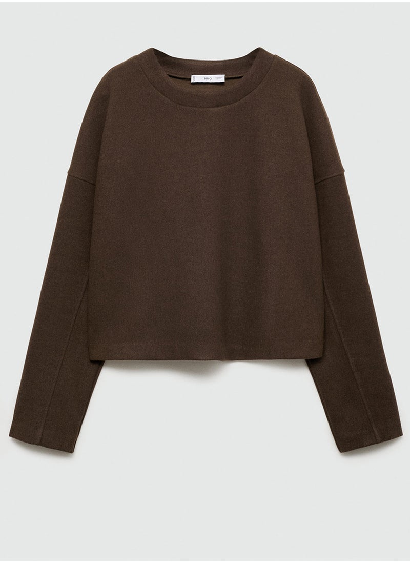 MANGO - Crew Neck Sweatshirt - Image 1