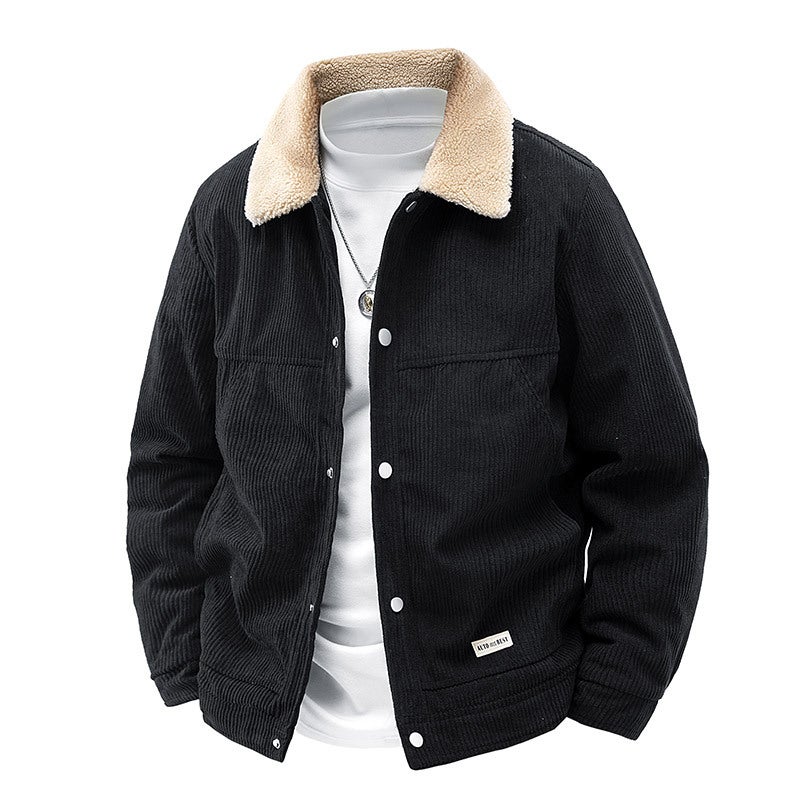 Big Explosions Men'S And Women'S Outdoor Quilted Thickened Business Style Casual Men'S Single Jacket New - Image 3