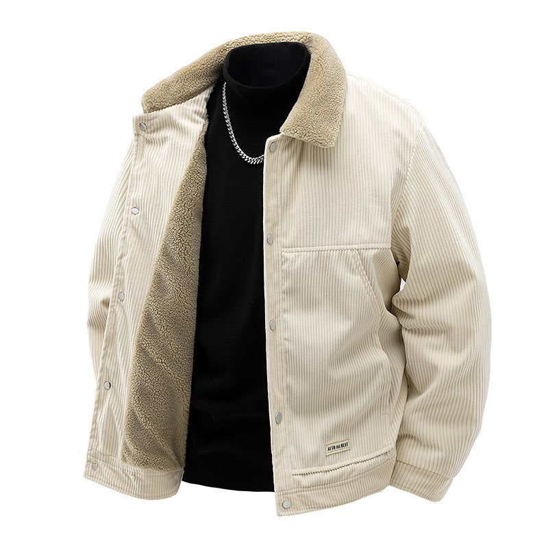 Big Explosions Men'S And Women'S Outdoor Quilted Thickened Business Style Casual Men'S Single Jacket New - Image 5