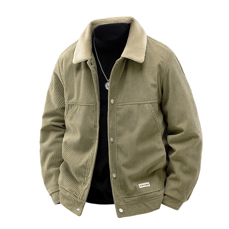 Big Explosions Men'S And Women'S Outdoor Quilted Thickened Business Style Casual Men'S Single Jacket New - Image 2