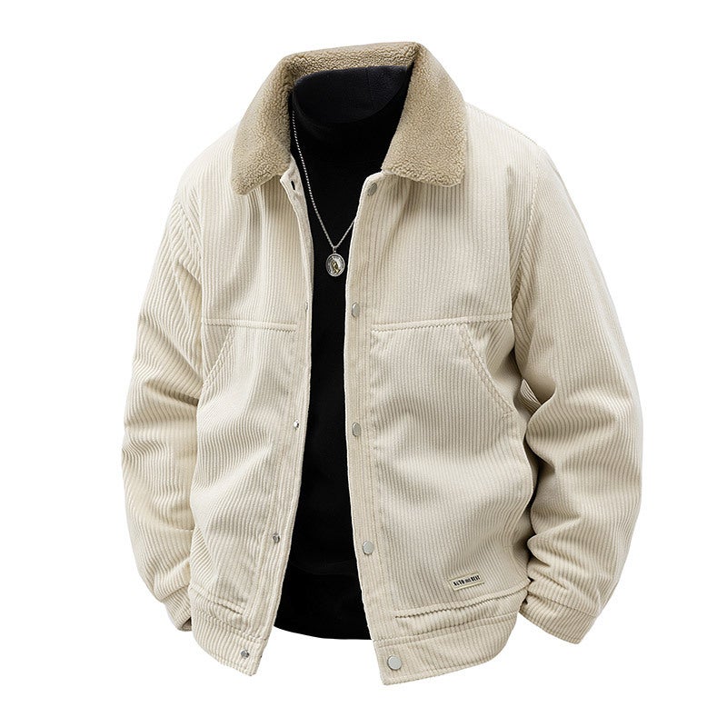 Big Explosions Men'S And Women'S Outdoor Quilted Thickened Business Style Casual Men'S Single Jacket New - Image 4