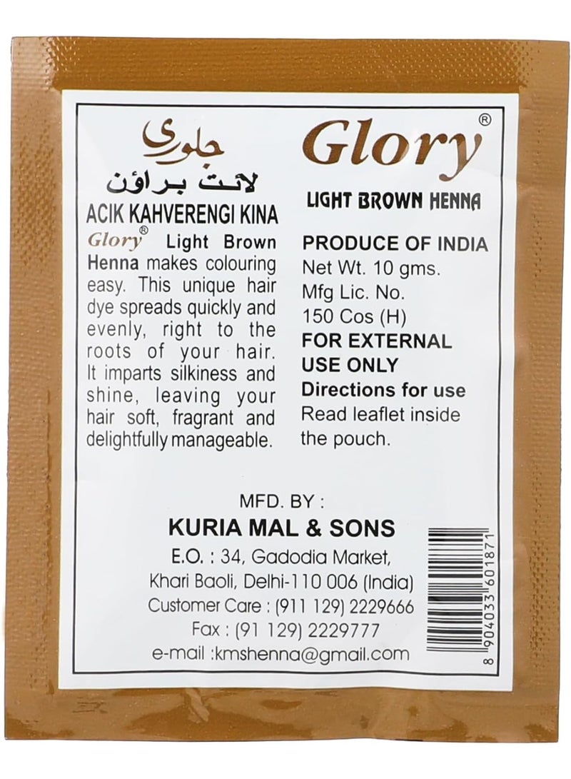 جلوري حناء بني فاتح 10 جم * 6 اكياس - Image 3