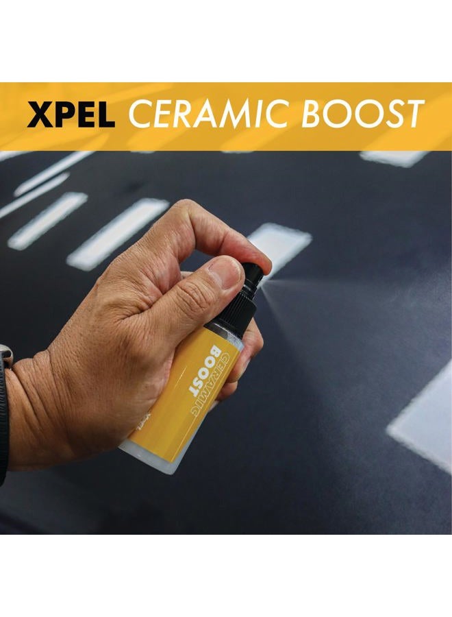 XPEL 3-Pack New Car Care Kit – Ceramic & Waterless Detailing for Paint, PPF & Glass | Ceramic Boost, Waterless Detail Spray, Streak-Free Glass Cleaner & Premium Microfiber Towel in Branded Case - Image 2